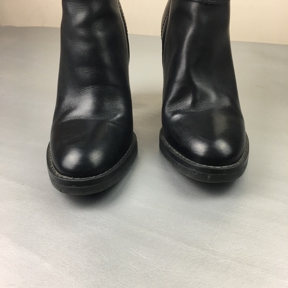 Firenze Aston black stud leather ankle boots - Picture 8 of 13